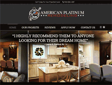Tablet Screenshot of americanplatinumremodelingllc.com